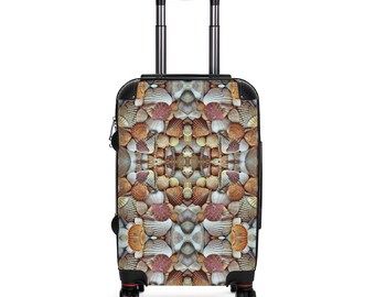 Travel in Style with Our Seashells Print Airplane Cabin Suitcase