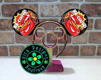 Diadema con orejas de Rayo McQueen impresa en 3D - Diseño de Radiador Springs de KaChow