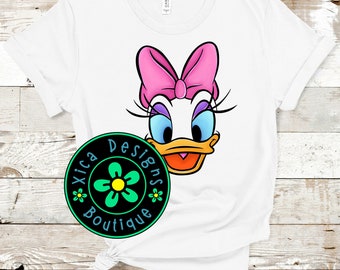 Daisy Duck Face Shirt, Donald Shirt, Mickey and Friends Costume Tee