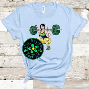 Squats Mulan DTG Shirt, Disney Fitness, Gym Shirt, Workout Shirt, Weightlifting Shirt, Fitness Shirt, Princess Fitness, Direct To Garment