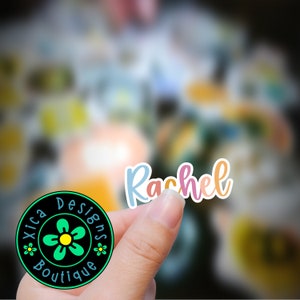 Custom Name Sticker: Waterproof Vinyl Decal for Laptop, Water Bottle