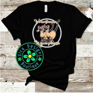 Siamese Cats &#39;Lady and the Tramp&#39; Unisex T-Shirt
