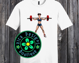 Mary Poppins Workout Shirt: Weightlifting Princess Fitness DTG Tee