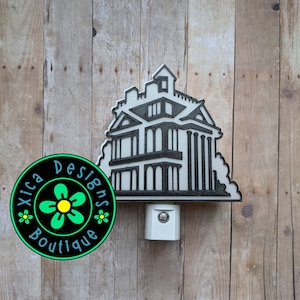 3D Printed Haunted Mansion Night Light Disney Magic Kingdom 3D Printing
