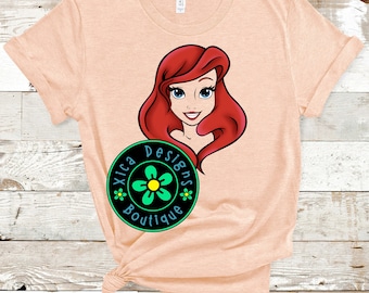 Ariel Face Shirt: The Little Mermaid Costume Tee