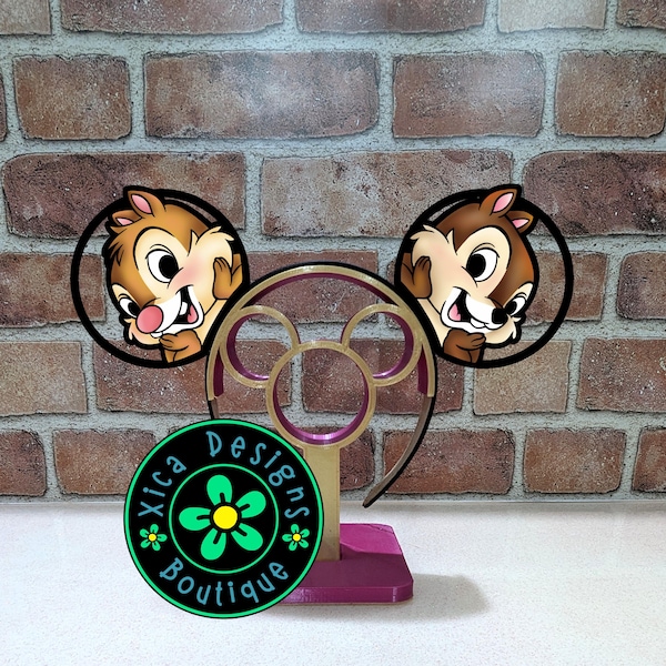3D Printed Chip and Dale Mickey Ears Headband - Chipmunks Mouse Ears