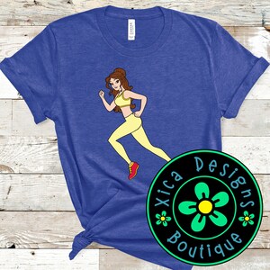 Running Belle Shirt: Princess Fitness Workout Tee