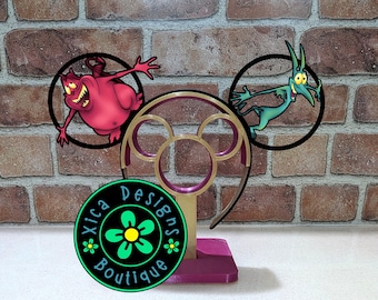 3D Printed Hercules Panic Mickey Ears, Pain Disney Headband