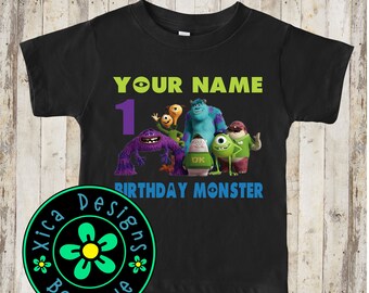 Monsters University Birthday Shirt: Sulley & Mike, Toddler Tee