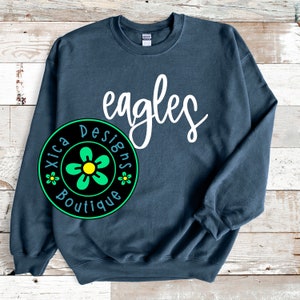 Eagles Sweatshirt: Football Mascot School Spirit Pullover