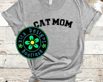 Cat Mom T-Shirt: Love Cats Pet, Cat Lovers Shirt