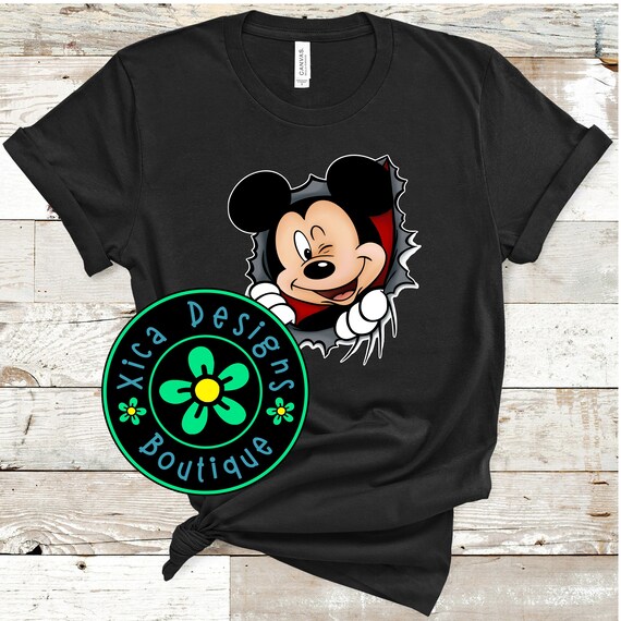 Mickey Mouse 'bursting Out' Shirt, Disney Family Trip Tee - Etsy