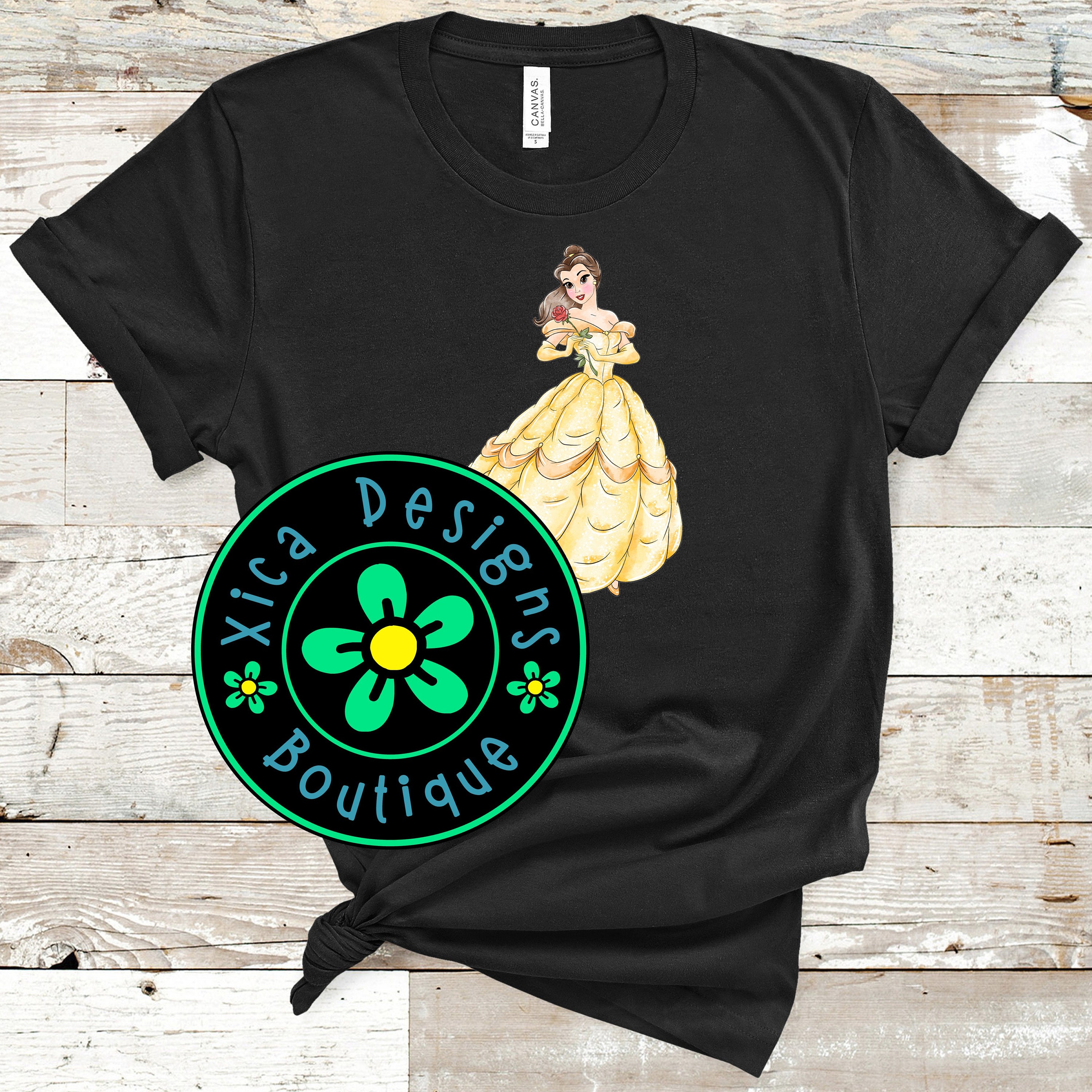 Belle Yellow Dress Shirt: Beauty and the Beast DTG Shirt - Etsy