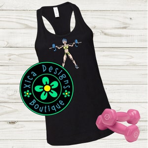 Workout Joy Racerback Tank Top: Weightlifting Gym Shirt