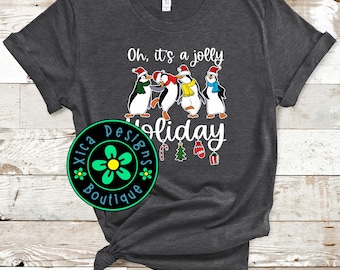 Mary Poppins Christmas Shirt, Penguin Parade Holiday Tee, Disney Xmas Shirt, Magical Holiday Outfit