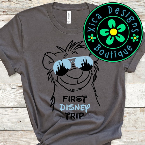 Baloo Shirt, Baloo Aviator Glasses Shirt, Cinderella Castle Shirt, The Jungle Book Shirt, First Disney Trip Shirt, Direct To Garment