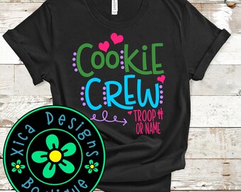 Cookie Crew Shirt: Girl Troop Number, Direct To Garment