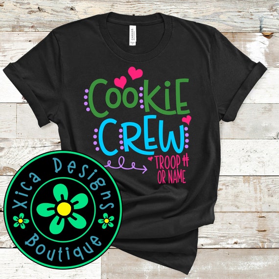 Cookie Crew Shirt: Girl Troop Number, Direct To Garment