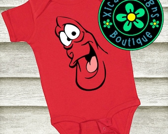 Sebastian Bodysuit, Little Mermaid Disney Costume Shirt