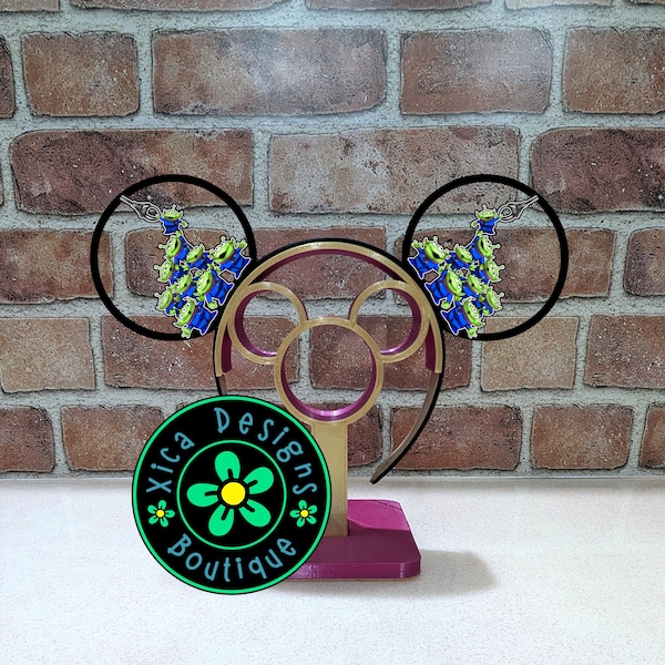 3D Printed Aliens Mickey Ears, Toy Story The Claw Mouse Ears Headband, Alien