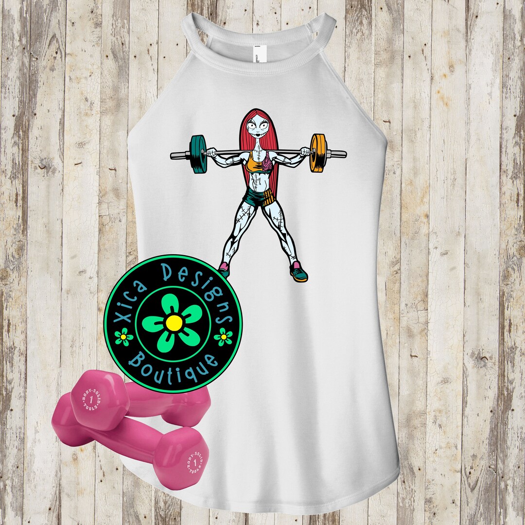 Workout Sally Tank: Nightmare Before Christmas Fitness Shirt - Etsy