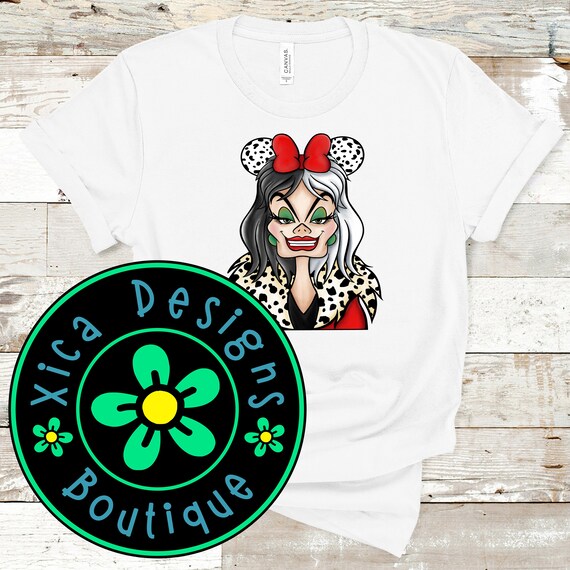 Cruella Shirt, Disney Villain shirt, 101 dalmatian shirt, 10