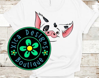 Moana Pua Pig Face Shirt - Halloween Costume Tee