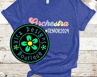 Orchestra Senior 2025 Shirt: High School Music T-Shirt