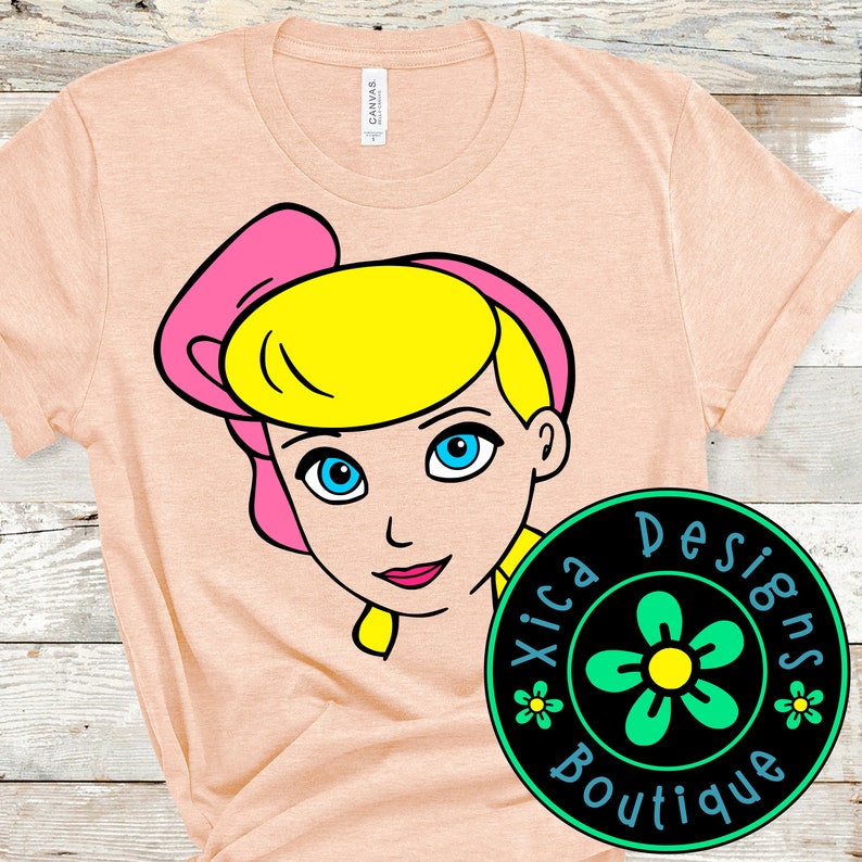 Bo Peep Face Tees Toy Story Disney Halloween Costume Shirt | Etsy