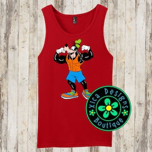 Buff Goofy Workout Tank Top: DTG Gym Shirt