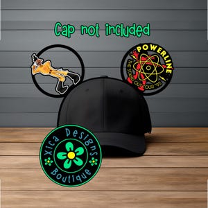 3D Printed Cap Powerline Mickey Ears, Goofy Baseball Cap Attachment