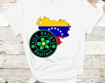 Venezuela Map Flag T-Shirt | Venezuelan Pride, Heritage Tee