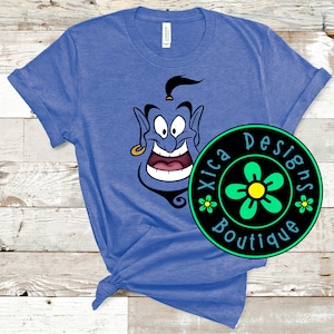 Genie Face Shirt: Aladdin Halloween Costume Tee