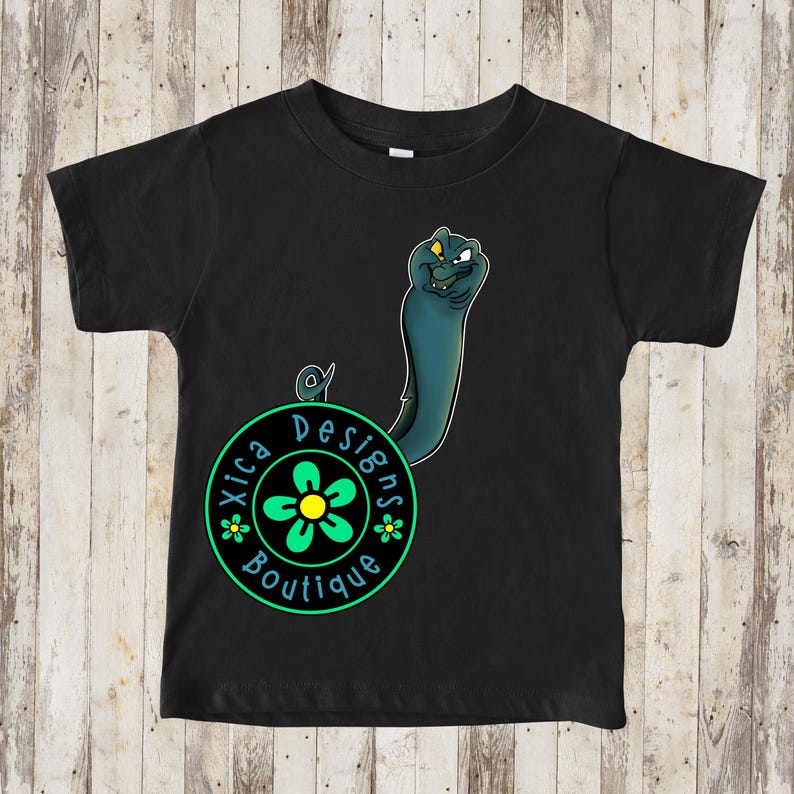 Flotsam Eel Toddler Shirt - The Little Mermaid DTG Tee Black