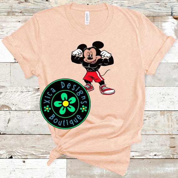 ミッキーマッスル Mickey Mouse 80s Tank Top Vtg Muscle Shirt Walt