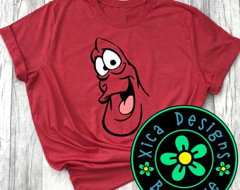 Sebastian Face Shirt: Little Mermaid Halloween Costume Tee