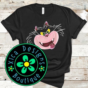 Lucifer Shirt, Cat Lucifer Face Shirt, Halloween Costume Shirt, Cinderella Shirt, Costume Shirt, Lucifer Halloween Shirt, Direct To Garment