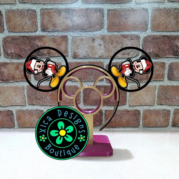 3D Printed Mickey Mouse Ears, Christmas Holiday Headband