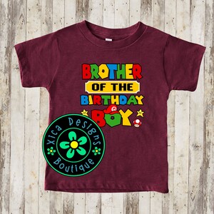 Brother Of The Birthday Boy Shirt: Video Game Family Tee