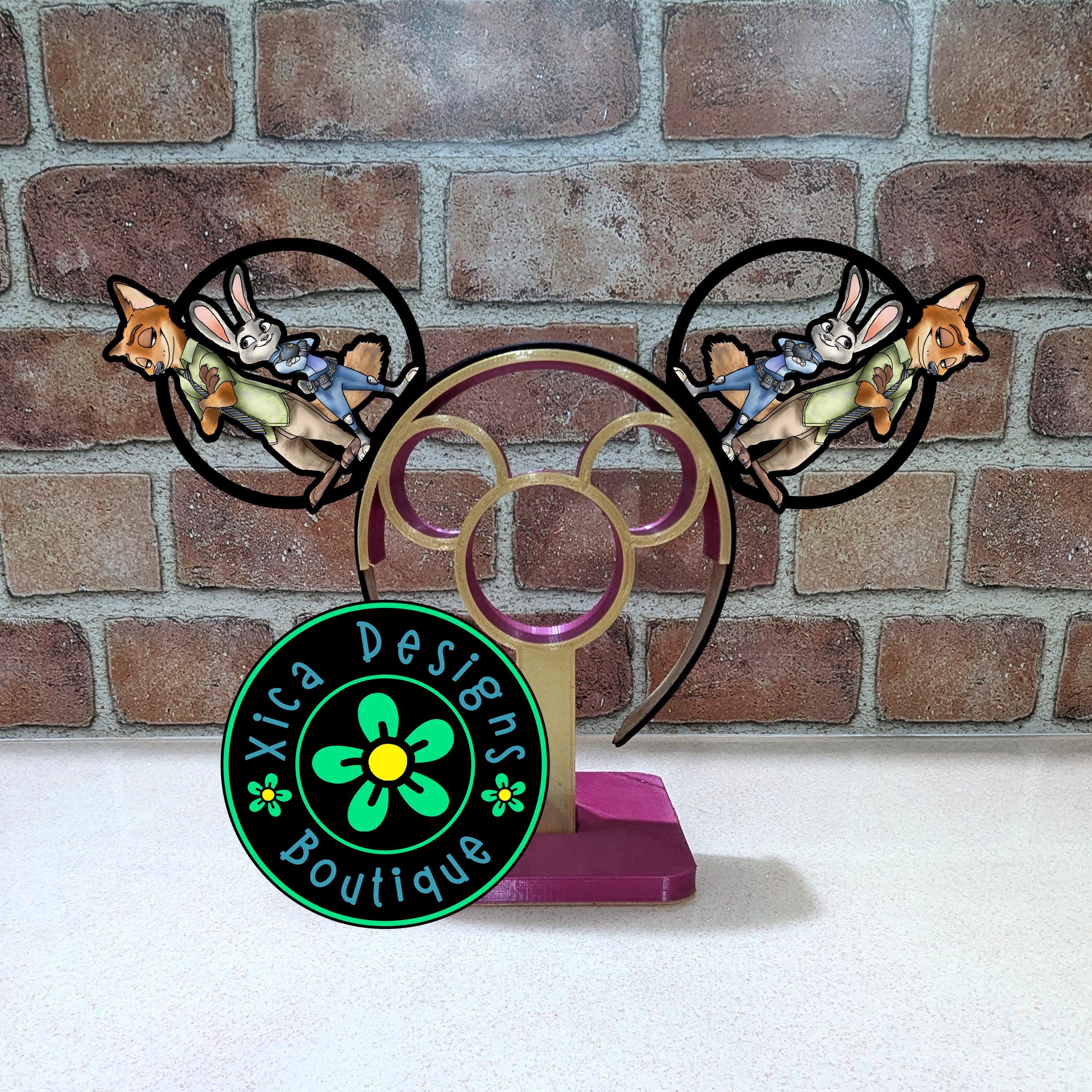 3D Printed Judy Hopps Mickey Ears Headband - Nick Wilde Zootopia Mouse Ears