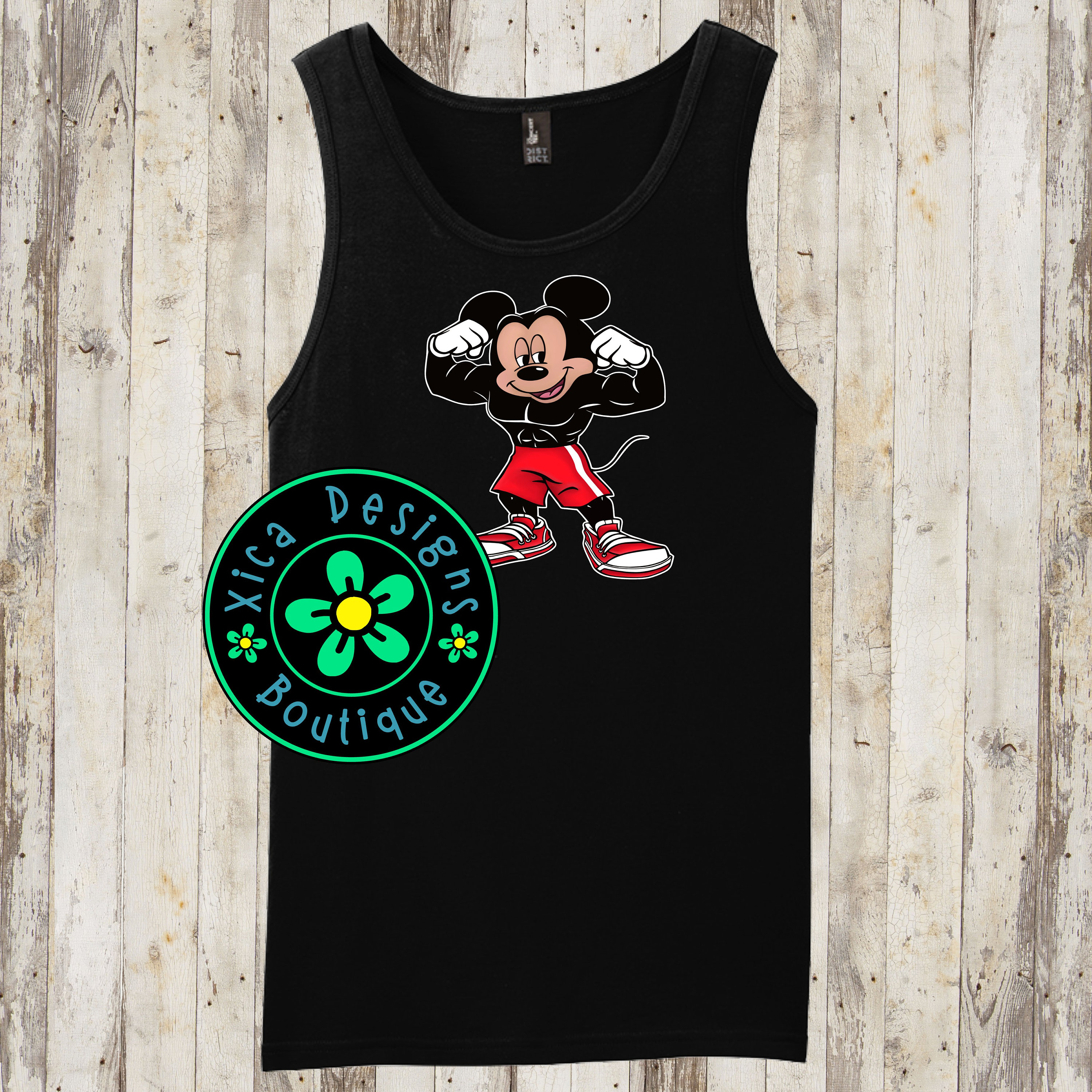 Buff Mickey Mouse Tank Top: Gym Workout Shirt - Etsy