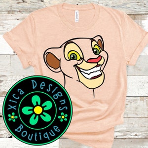 Lion King Nala Face Shirt: Simba Halloween Costume Tee