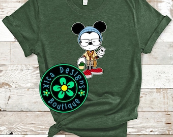 Trendy Hipster Mickey Mouse Shirt, Disney Family Trip, Direct To Garment