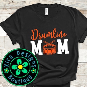 Drumline Mom T-Shirt: Marching Band Percussion Shirt