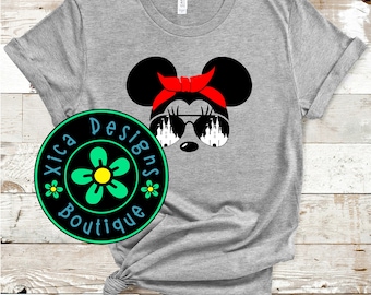 Minnie Mouse Castle Shirt, Aviator Glasses, Disney World Tee