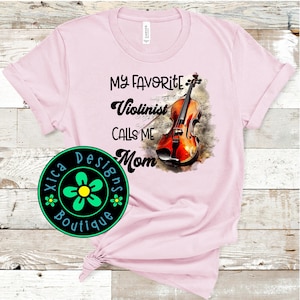 Violinist Mom Shirt: High School Orchestra, Direct To Garment