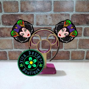 3D Printed Evil Queen Mickey Ears: Snow White Villains Headband