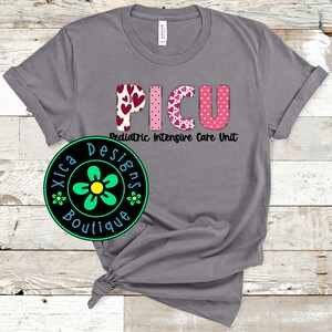 PICU Nurse Shirt: Pediatric Intensive Care Unit, Valentines Day