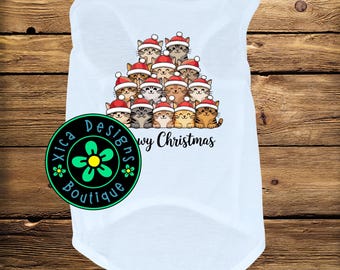 Meowy Christmas Cat Shirt: Holiday Pet Shirt
