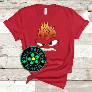Inside Out Anger Shirt: DTG Halloween Costume